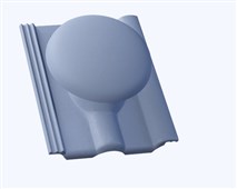 KMB BETA Elegant Taška betonová odvětrávací komplet Beta o 110 mm modrá